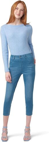 HUE Women's Ultra Soft High Waist Denim Capri Leggings in Saudi Arabia