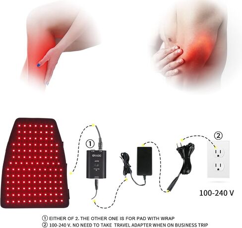 DGXINJUN Red Light Therapy Device for Body Calf Arm Pain Relief Near Infrared Light Therapy 850nm LED Muscle Wrap for Leg Home Use Nerve Damage Deep Penetrating Heals in Saudi Arabia