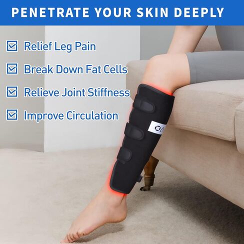 DGXINJUN Red Light Therapy Device for Body Calf Arm Pain Relief Near Infrared Light Therapy 850nm LED Muscle Wrap for Leg Home Use Nerve Damage Deep Penetrating Heals in Saudi Arabia