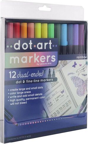 Leisure Arts Dot Art Animal Color Book, 5"x7", Dot Art, Dot Marker Book, Dot Art Activity Book, Dot Book, Dot Coloring Book, Dot Paint Book, Dot Art Book, Dot Markers Coloring Book in Saudi Arabia