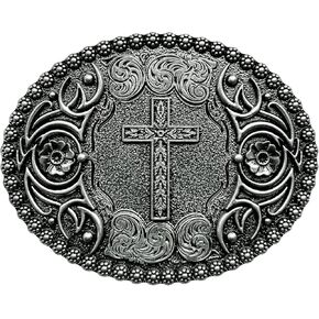 Religious Cross Western Belt Buckles for Men Cowboy Belt Buckle Cowgirl Faith Belt Buckles