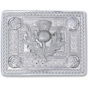 Thistle Crest Kilt Belt Buckle Elegant Scottish Designs