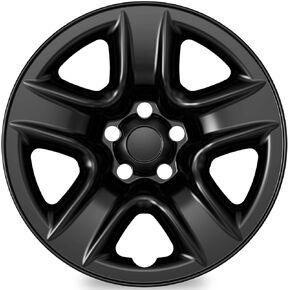 TangMiGe 4-Pack Wheel Skins Compatible with Toyota RAV4 2006 2007 2008 2009 2010 2011 2012, 17 inch 17", Hubcaps Wheel Covers (Black Color)