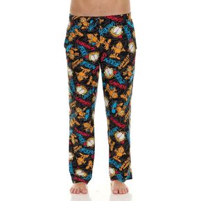Garfield Men's All Over Print Pajama Pant Adjustable/Elastic Waistband & Pockets, Soft/Comfortable Sleepwear