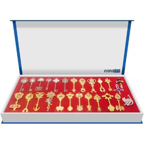 25PCS Key Chain Celestial Spirit Gate Pendant Set Keychain for Children Kids Christmas Thanksgiving Day Birthday Gifts