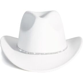 Lisianthus Sparkly Rhinestone Shiny Western Cowboy Cowgirl Hat for Women and Men in Kuwait