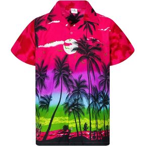 Men JK-Beach Ugly-Shirt Regular Button-Down Short-Sleeve Hawaii-Shirt Sunset Ocean-Time in Kuwait