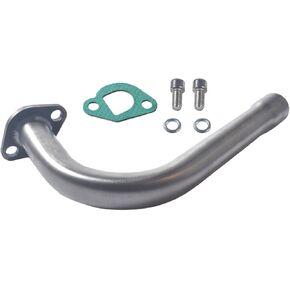 Upgrade Exhaust Pipe with Female Threaded Design for Predator 212cc & 196cc Go Kart & Mini Bike, Fit for Coleman Powersports CT200U, CT200U-EX, BT200X, and for Honda GX160, GX200 Engines