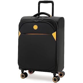 Verage Cambridge Lightweight Carry On Luggage,Softside Expandable Suitcase with Spinner Wheel (20-Inch, black)