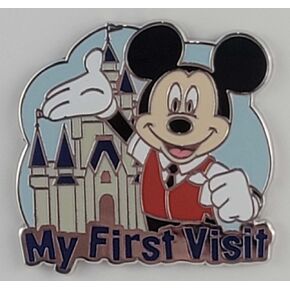 Disney Pin- My First Visit - Mickey - Cinderella Castle