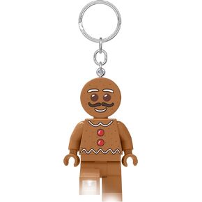 LEGO Minifigures - Large 3 Inch Tall Figure Keychain Light - Gingerbread Man (KE182H)