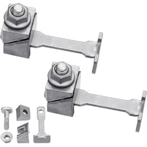 2 Pcs Wedge Battery Clamp Positive and Negative Battery Terminal Clamps Wedge Battery Terminal Clamps