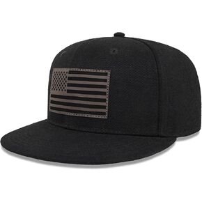 قبعات Snapback American Flag - قبعة فاتورة مسطحة للرجال - نساء - تنفس وقابل للتعديل للارتداء غير الرسمي