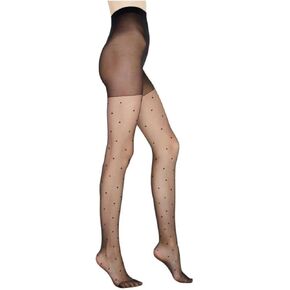 Penti Women's Polka Dot مزخرفة باللون الأسود السوداء عالية الخصر | OEKO-TEX معتمد
