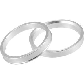 2pcs OD 71.6mm إلى ID 64.1mm Aluminy Car Hub Rings Centric Rings Bore Bore Center Placer Auto Parts