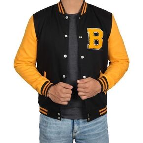 جاكيت Decrum Letterman للرجال - سترات صوفية للرجال من الصوف بنمط بيسبول المدرسة الثانوية in Kuwait