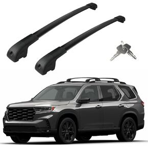 Roof Rack Cross Bars Compatible with Honda Pilot 2023-2025, Adjustable Aluminum Heavy Duty 300 LBS Anti-Theft Lock Cargo Carrier Rooftop Crossbar Accessories for Bike, Basket, Snowboard, Luggage