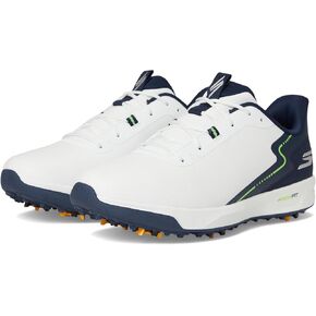 Skechers Golf Men's Vortex Rival Arch Fit Golf Shoe Sneaker, White/Navy, 11.5