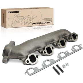 A-Premium Right Exhaust Manifold Kit W/Manifold Gasket, Studs & Nuts [7.5L] Compatible with Ford F-250 88-93/96, F-350, F-250 HD, E-250/E-350 Econoline Club Wagon, F-53 Motorhome Chassis, F-Super Duty