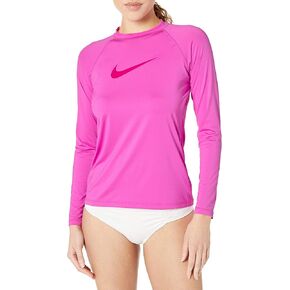 Nike Women's UPF 40+ Long Sleeve Rashguard Swim Tee