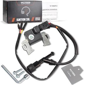 متوافق مع ملف Honda GX390 Ignition Coil-يحل محل OEM 30500-Z5T-003/30500-Z5T-004-4-PRONG مع تسخير الأسلاك (32110-Z5T-000/32110-Z5K-000)-تم اختباره وتصنيعه بواسطة Voltizer