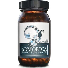 Fermented Cod Liver Oil - Cold Processed, Lacto-Fermented & Raw Cod Liver Oil - Made Exclusively with Atlantic Cod (Unflavoured, 120 Capsules)