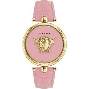 Versace Palazzo Empire Collection Luxury Womens Watches مع حزام وردي واتصل يضم علبة ذهبية
