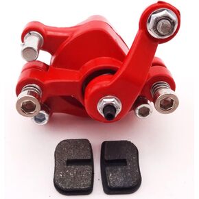 Rear Disc Disk Brake Caliper With Pads For 97cc 2.8HP DB30 Baja Doodle Bug Mini Dirt Bike (Red 1)