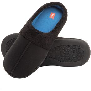 Hanes Men's Felt Clog Slipper Shoe - Memory Foam Indoor Outdoor Sole