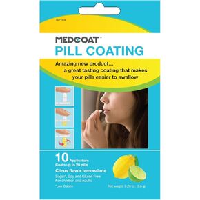 طلاء حبوب منع الحمل بنكهة BEUTLICH PHARMACEUTICALS MEDCOAT® (10 قيراط) - حزمة من 4 عبوات - نكهة الفراولة