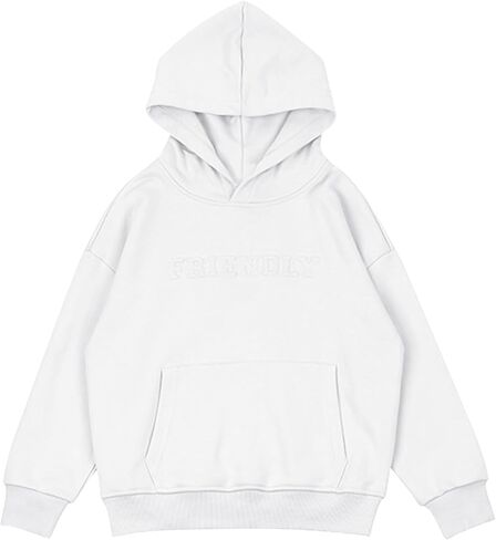 Flygo للجنسين فتيات الفتيان ينقذون Hoodie Hoodie Kids Basic Long Long Sweatshirt مع جيوب in Kuwait