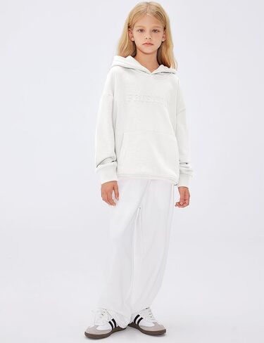 Flygo للجنسين فتيات الفتيان ينقذون Hoodie Hoodie Kids Basic Long Long Sweatshirt مع جيوب in Kuwait