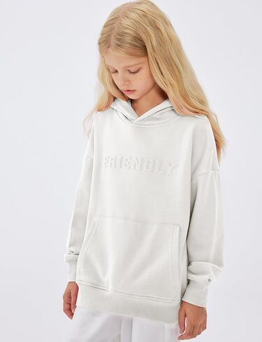 Flygo للجنسين فتيات الفتيان ينقذون Hoodie Hoodie Kids Basic Long Long Sweatshirt مع جيوب in Kuwait