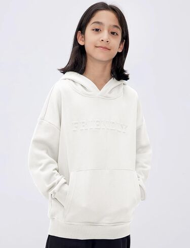Flygo للجنسين فتيات الفتيان ينقذون Hoodie Hoodie Kids Basic Long Long Sweatshirt مع جيوب in Kuwait