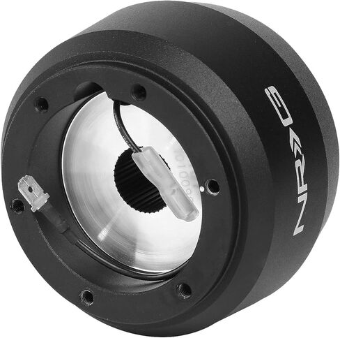 NRG Innovations NRG-SRK-183H Racing Style Steering Wheel Quick Release Short Hub Adapter, 6 X 70mm Bolt Pattern, Black Body in Kuwait