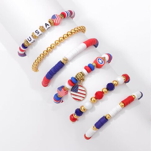 Colorful Heishi Beaded Bracelet for Women Clay Bead Stretch Bracelet Layering Stackable Boho Friendship Bracelets Summer Beach Jewelry Set Gift in Saudi Arabia