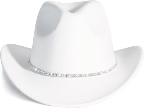 Lisianthus Sparkly Rhinestone Shiny Western Cowboy Cowgirl Hat for Women and Men in Kuwait