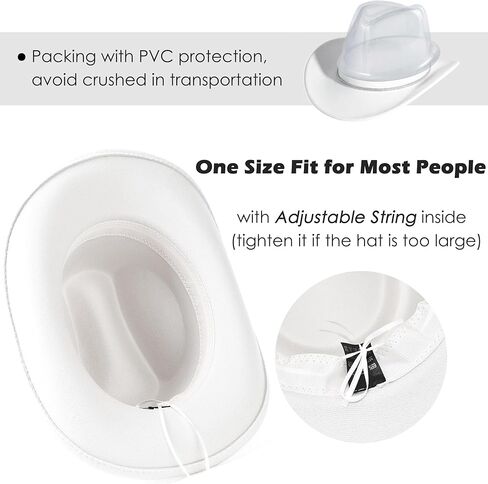 Lisianthus Sparkly Rhinestone Shiny Western Cowboy Cowgirl Hat for Women and Men in Kuwait