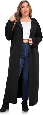 VintageClothing Women Hooded Zipper Robe Plus Size Zip Up Sweatshirt Robe Long Zipper Front Housecoat with Pockets S-4X in Kuwait