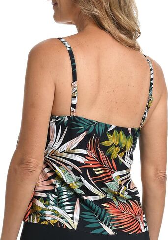 Maxine of Hollywood Women's 2-Tiered Ruffle Tankini Swimsuit Top in Saudi Arabia