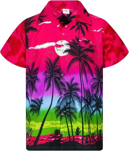 Men JK-Beach Ugly-Shirt Regular Button-Down Short-Sleeve Hawaii-Shirt Sunset Ocean-Time in Saudi Arabia