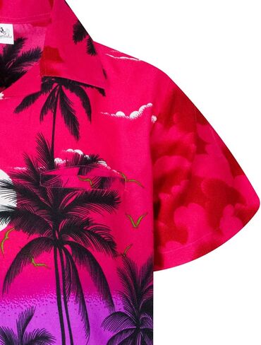 Men JK-Beach Ugly-Shirt Regular Button-Down Short-Sleeve Hawaii-Shirt Sunset Ocean-Time in Saudi Arabia