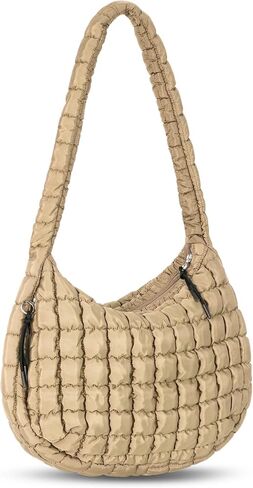 Puffer Tote Bag Quilted Carryall Bag Crossbody Bag Puffy Shoulder Bag for Women Lightweight Hobo Bags in Kuwait