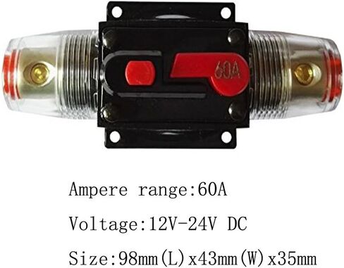 Zookoto 150 amp circuit breaker with manual reset fuse حامل 150A لوحة شمسية للسيارات للسيارة البحرية ، حماية نظام الصوت العاكس الصوتي in Kuwait