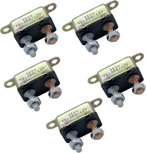 12V Universal Automatic Reset Stud Type Circuit Breaker 30A, Lengthwise Bracket 1Pack (30A) in Kuwait