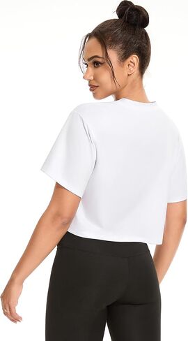 Xelky 5 Pack Womens Athletic Crop tshirt short shore croped fit fit fit dry torts torts rold in Kuwait