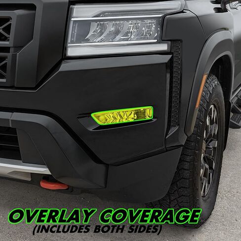 Slickmod Precut Vinyl Smoke Lint لعام 2022-2025 Nissan Frontier Foglight (أصفر) in Kuwait