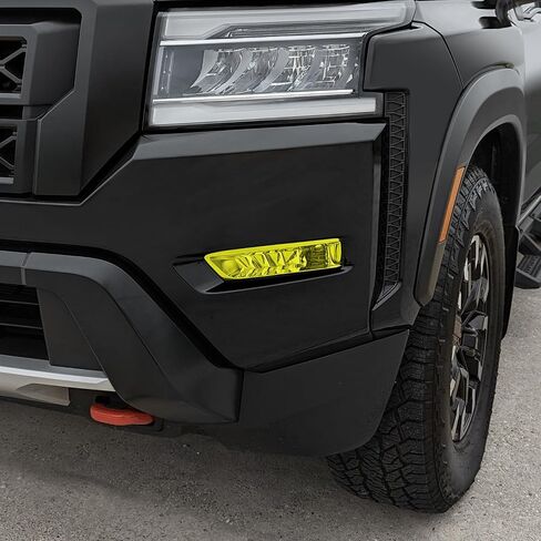 Slickmod Precut Vinyl Smoke Lint لعام 2022-2025 Nissan Frontier Foglight (أصفر) in Kuwait