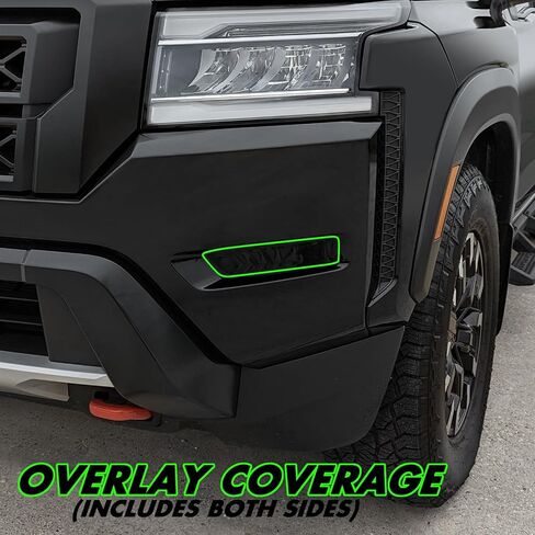 Slickmod Precut Vinyl Smoke Lint لعام 2022-2025 Nissan Frontier Foglight (أصفر) in Kuwait