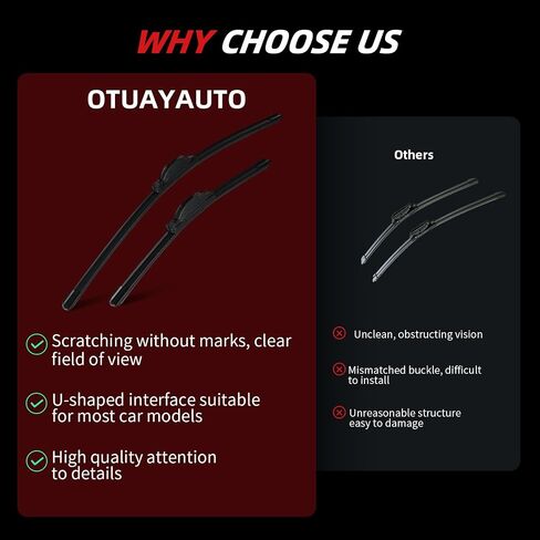 Replacement for Scion XB 2008-2015, Rear Windshield Wiper Arm Blade Set - OTUAYAUTO Factory OEM Style : 8524212110 in Saudi Arabia